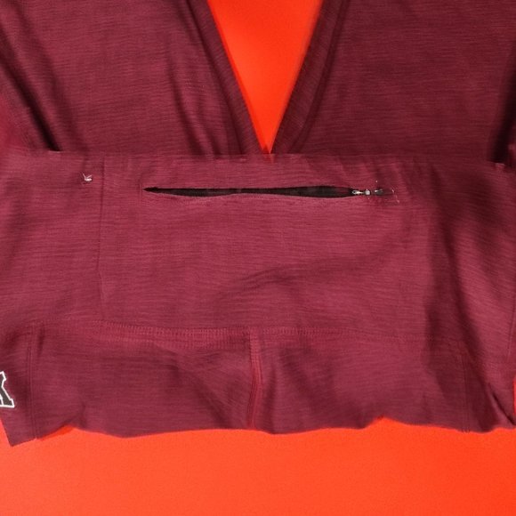 Pink ultimate athletic wear maroon with zipper pocket women's size M - Picture 5 of 6